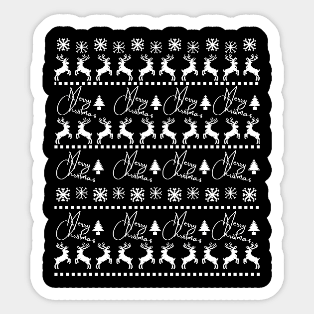 christmas pattern Sticker by the christmas shop